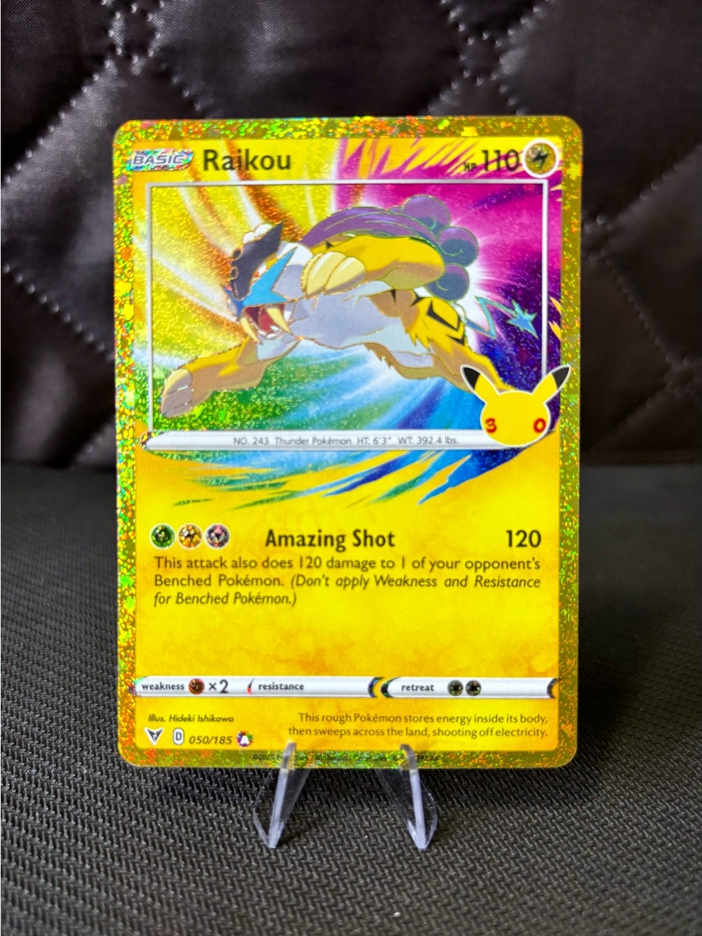 Raikou Amazing Rare 050/185 30th Celebrations- Pokémon - Holo